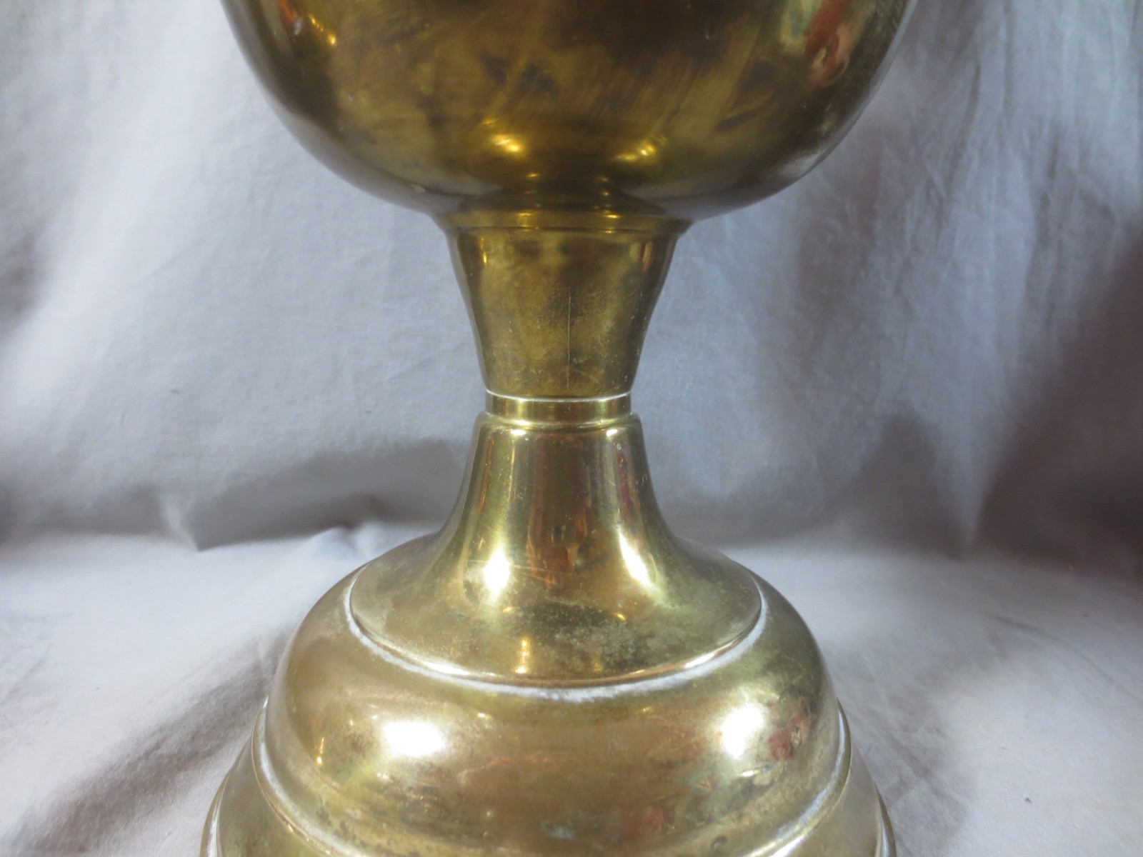 Vintage Made In England Brass Duplex Oil Lamp Chimney & Shade Shepards Hut Lamp