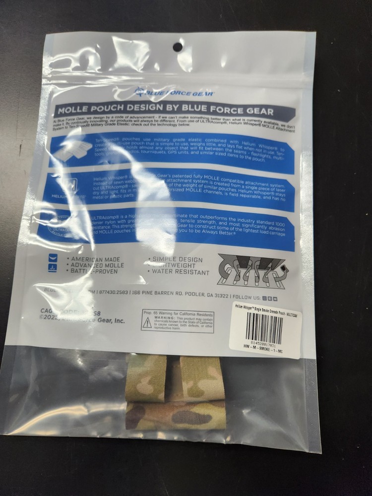 Blue Force Gear Single Smoke Grenade Pouch Multicam