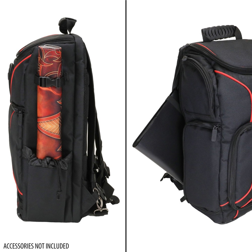 USA Gear Magic the Gathering Backpack with Customizable Interior (Red)