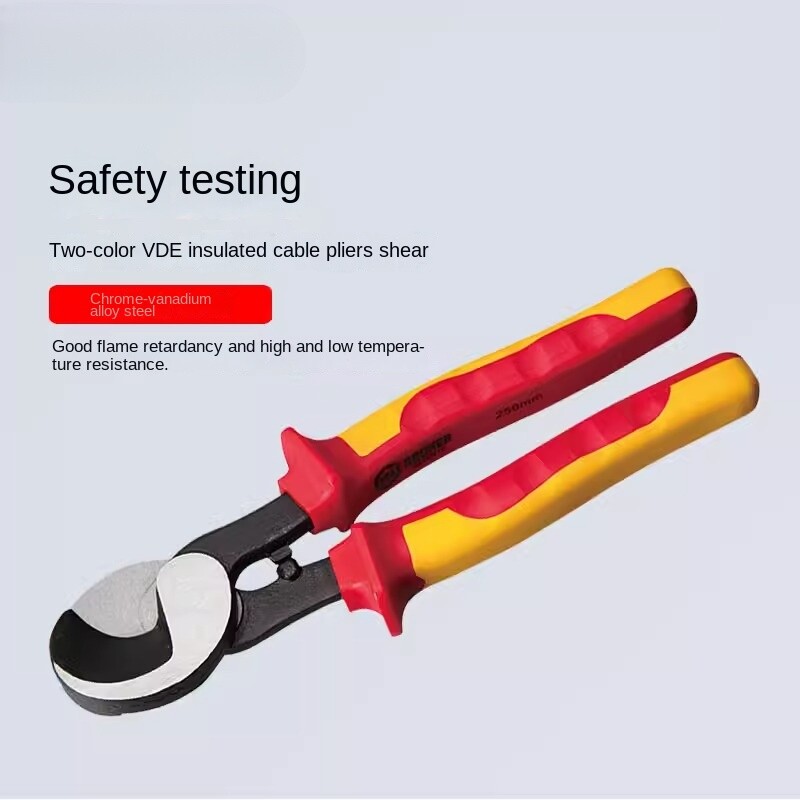 Bicolour Insulated Cable Pliers Scissors Cable Scissors Disconnecting Pliers