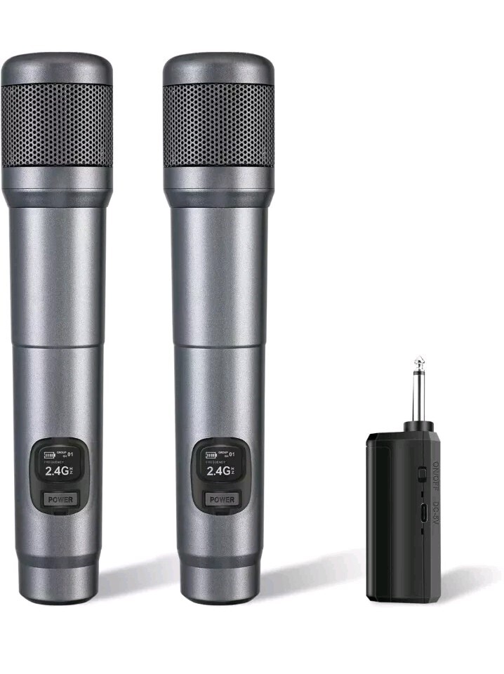Wireless Microphone, FOLTUSMY Dual Handhold Dynamic