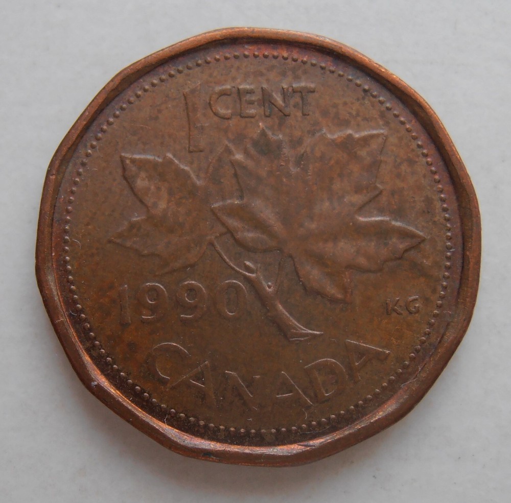 1990 CANADA 1 CENT