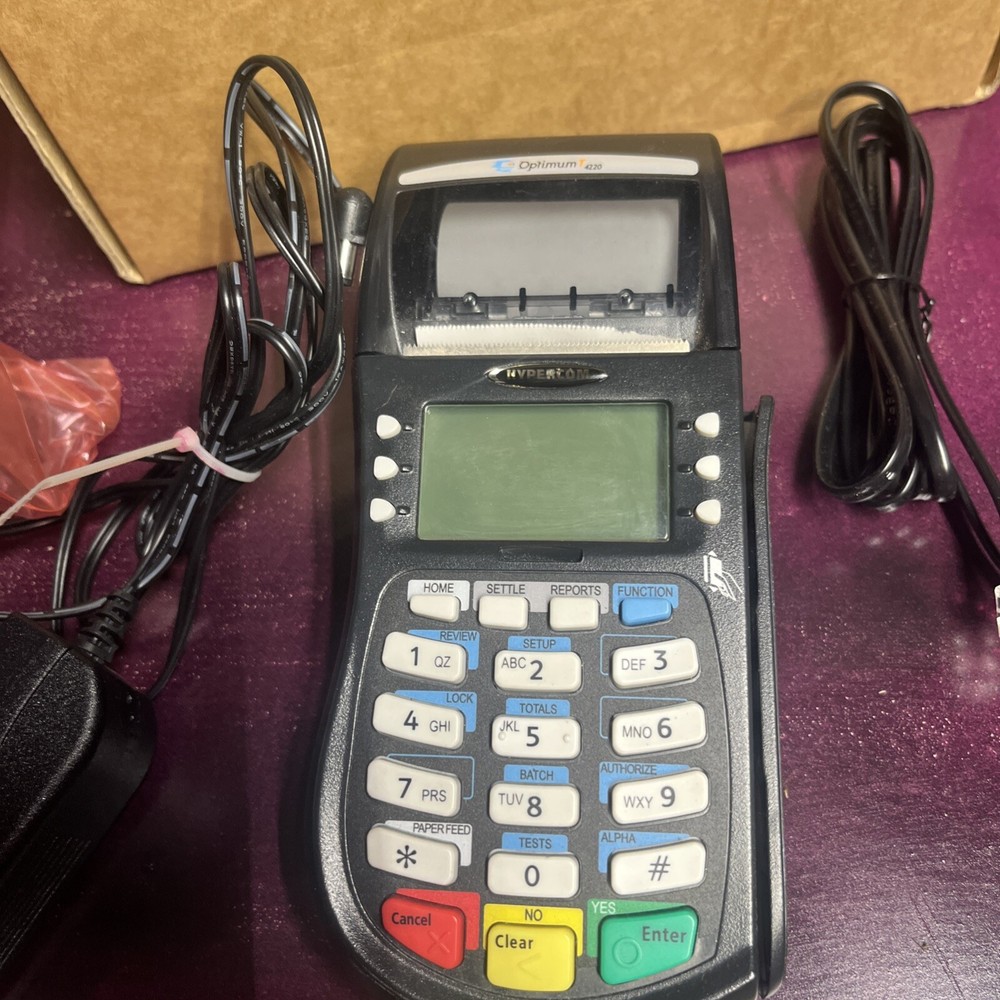 HYPERCOM Optiumum T4220 Credit Card Terminal - New