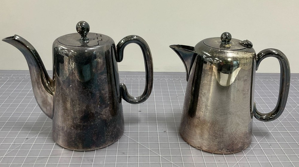 Lot of Two Silver Plated Tea Pots