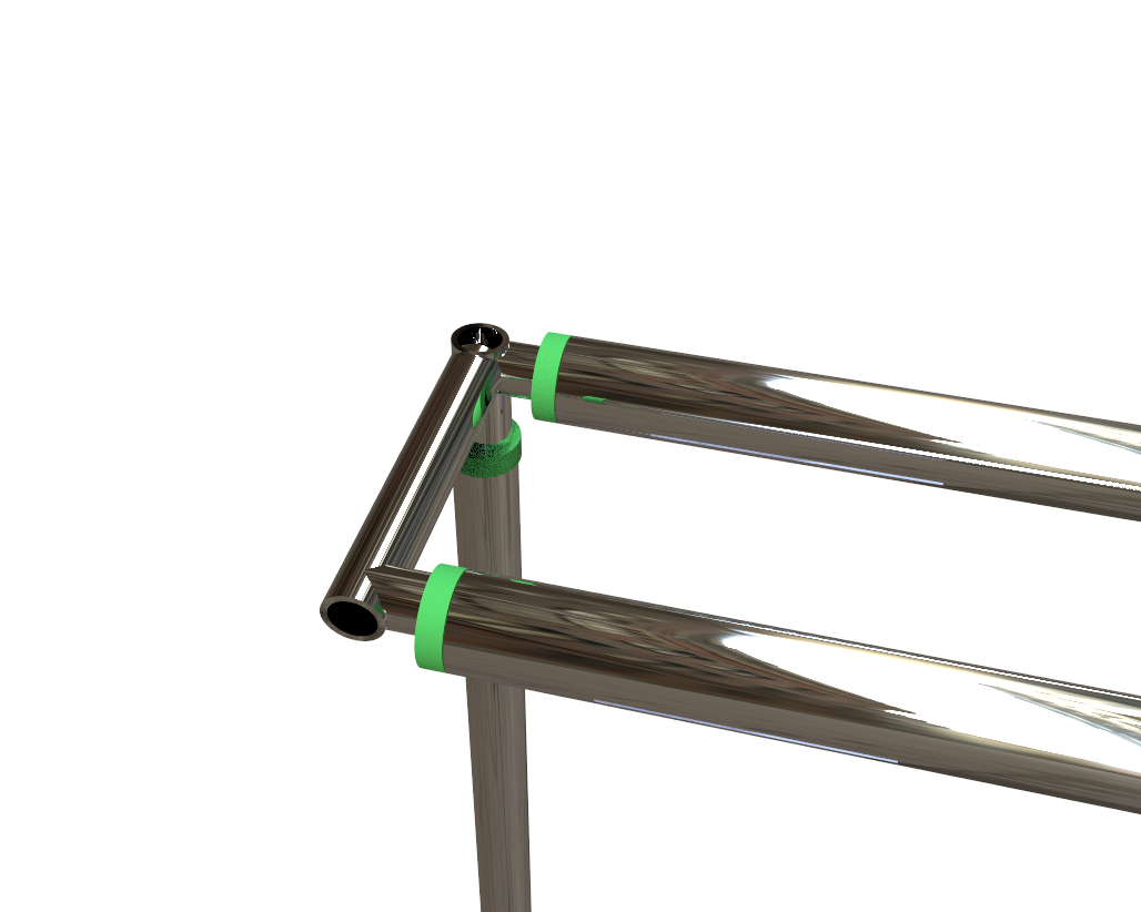 DOUBLE CROSS BAR ADJUSTABLE QUICK BACKDROP KIT 10FT x 20FT PIPE WITHOUT DRAPE