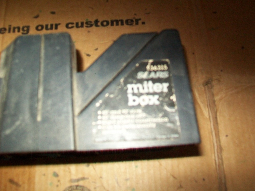 Sears # 936315 Miter Box Gray Plastic