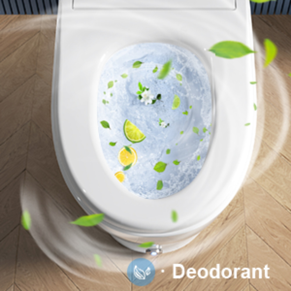 HOROW Smart Toilet Bidet Seat Elongated One Piece Toilet Dryer Auto Open Close