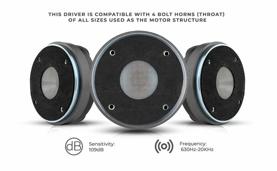 DS18 2" PRO-DPL1 Compression Driver Titanium Voice Coil 640W Max 8 ohm