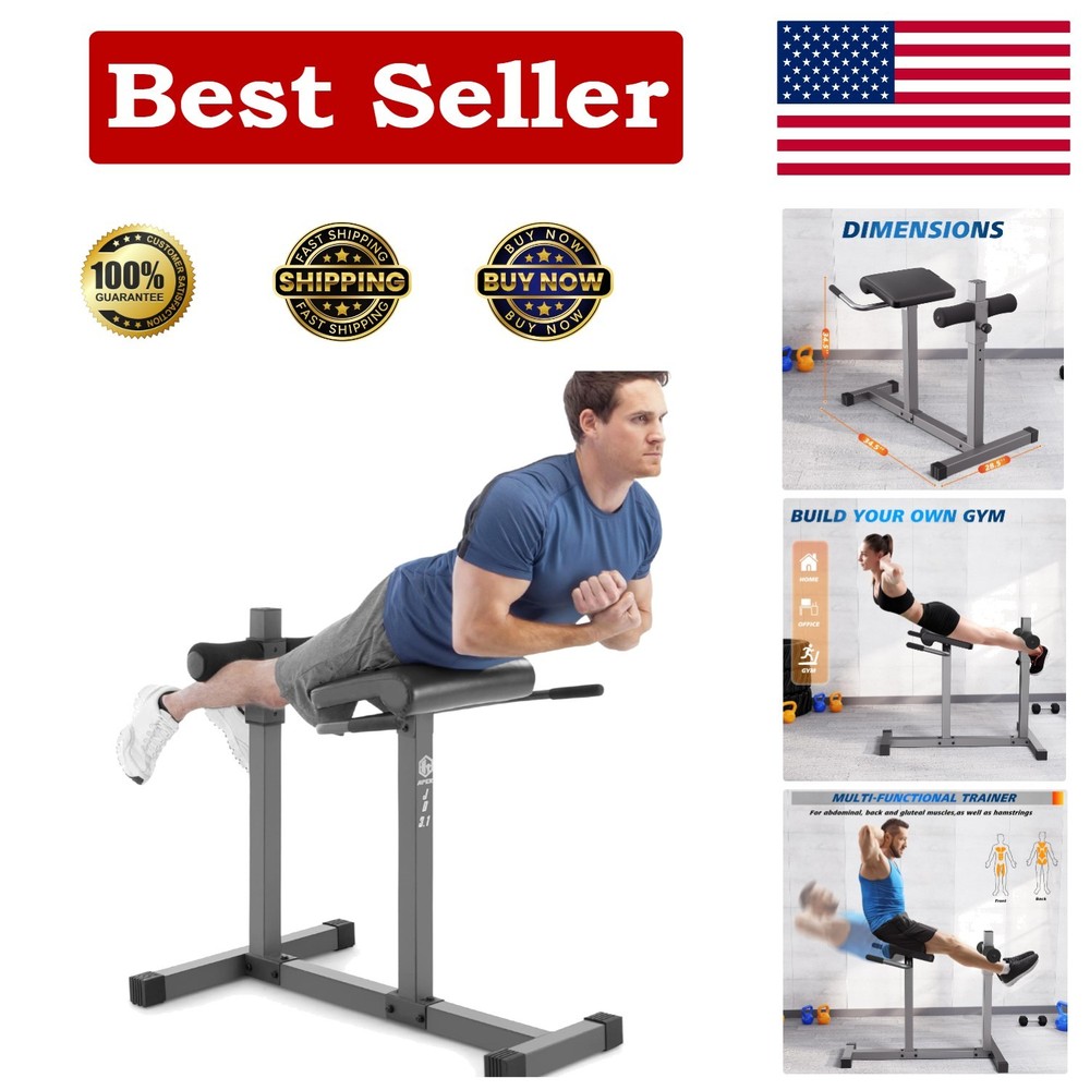 Iron Adjustable Hyper Extension Bench – Perfect for Core Conditioning