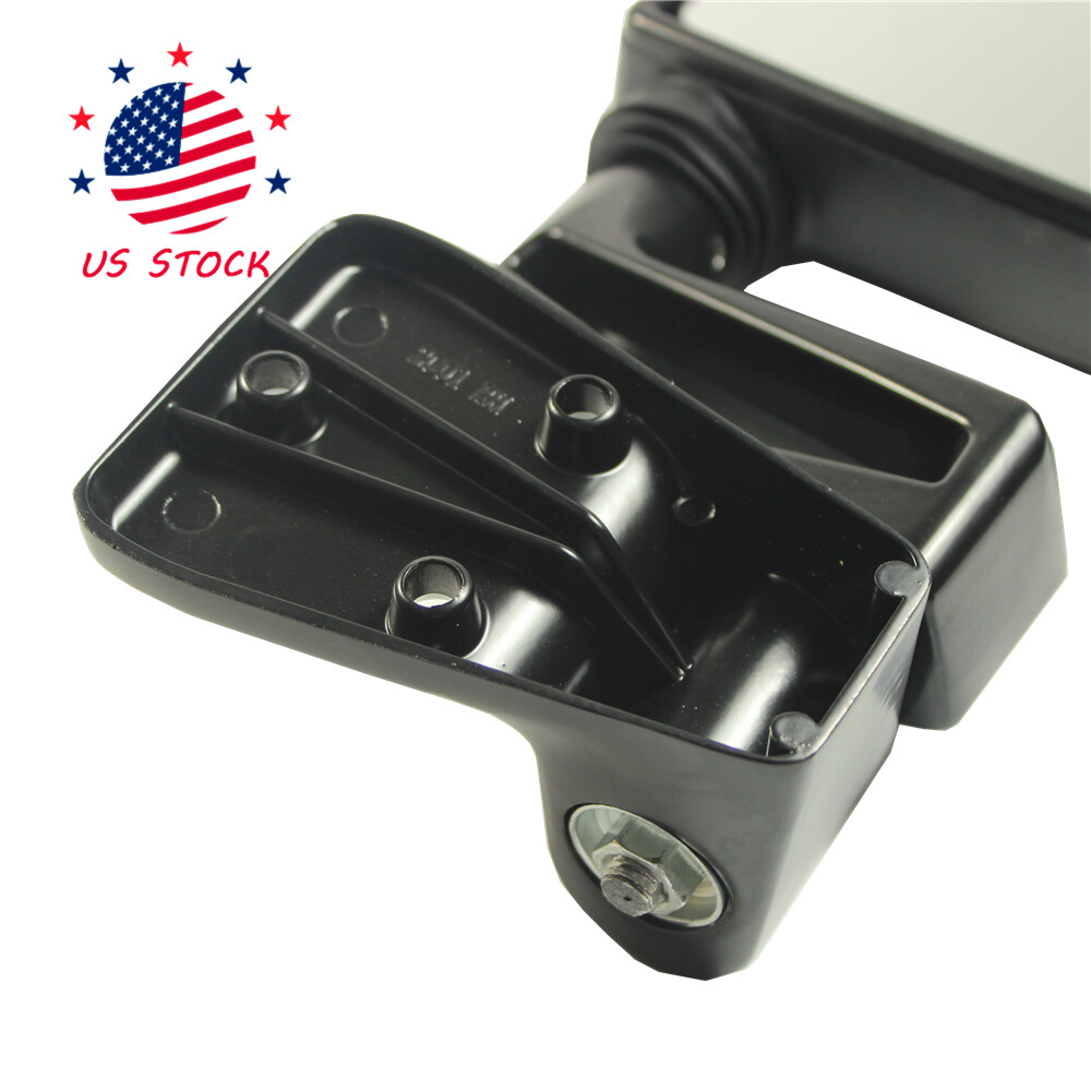 Pair View Door Mirrors Manual Side Set Right Left Black Fits Jeep Wrangler 87-02