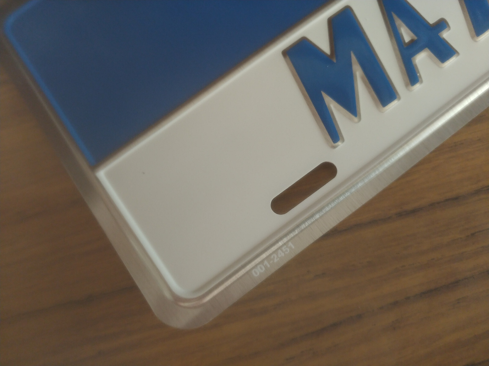 Vintage Mazda Novelty License Plate Tag Embossed Metal New Old Stock #2725