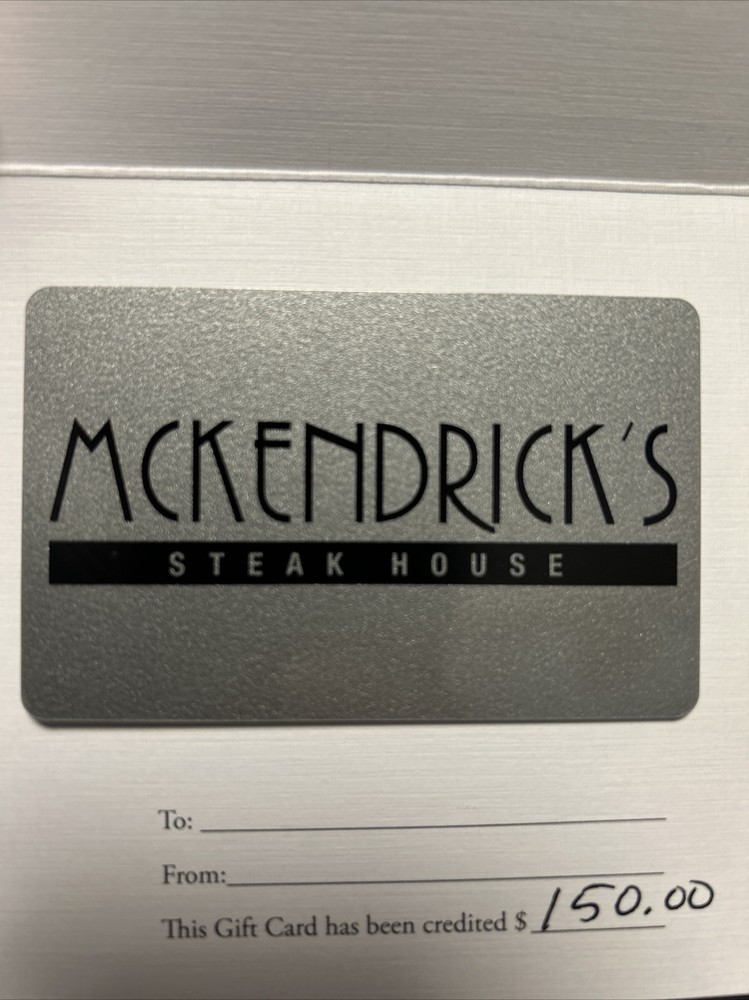 Mckendricks Steak House Gift Card