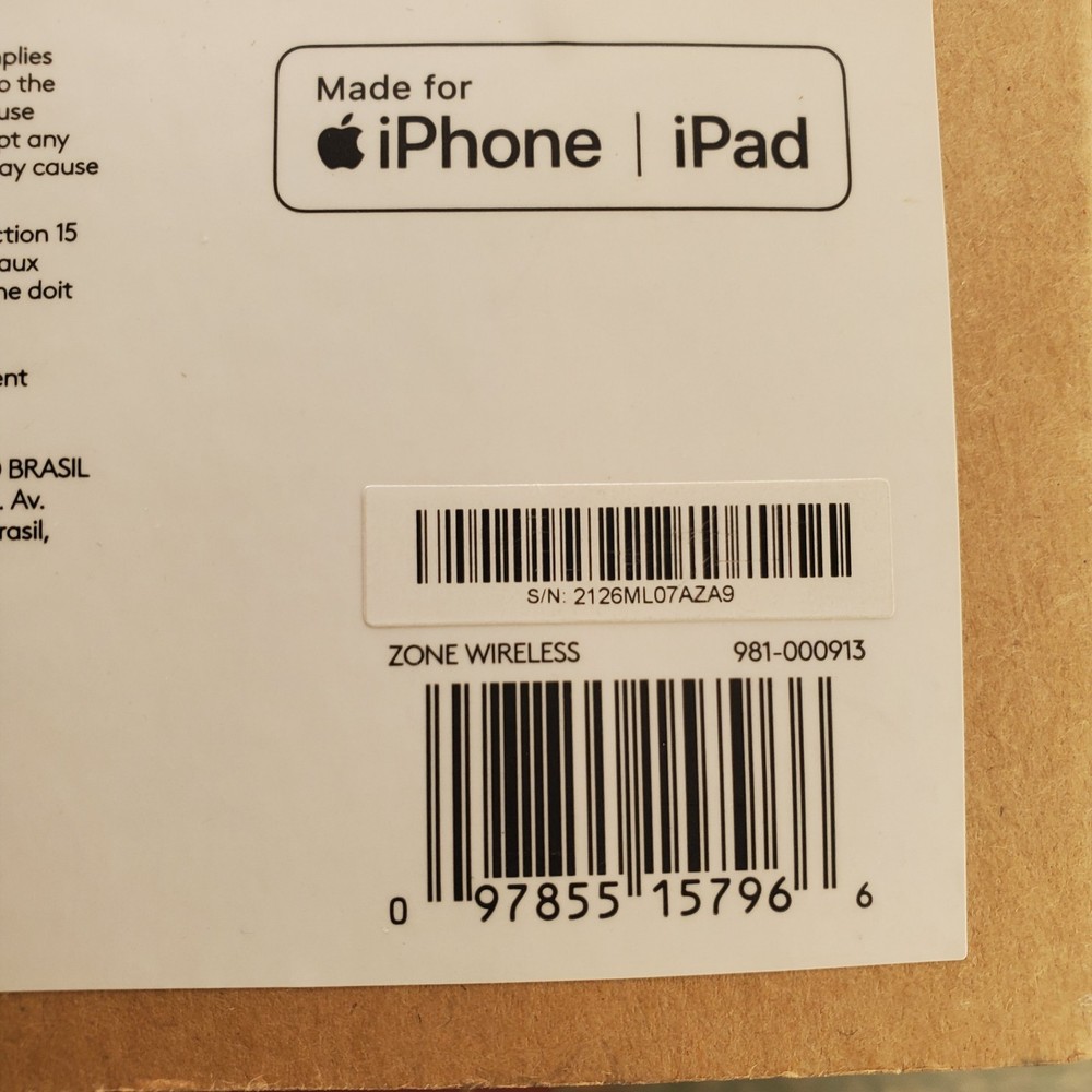 Logitech Zone Wireless Bluetooth Headset Compatible With iPhone iPad 981-000913