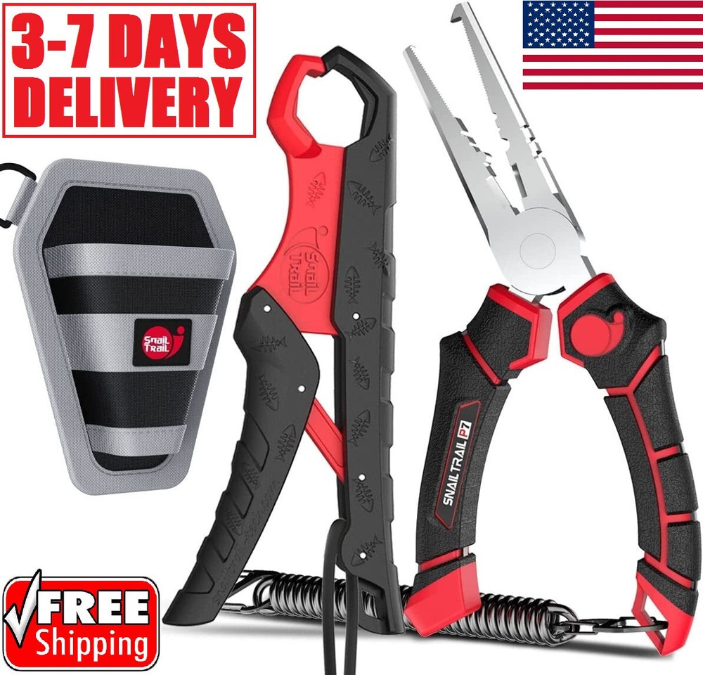 Fishing Split Ring Pliers Gripper Hook Remover Braid Cutters Open Ring Cutting