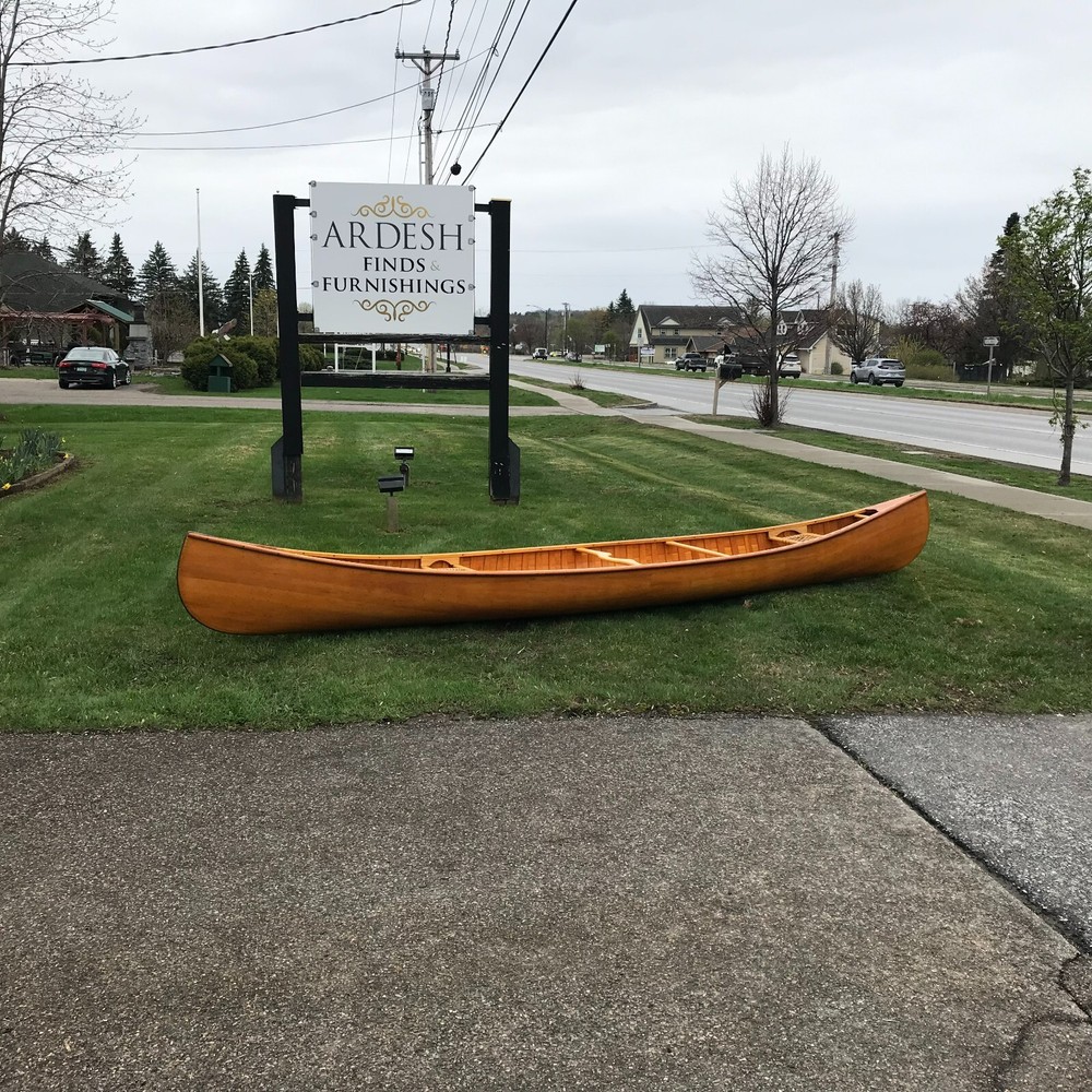 Vintage Rheaume Cedar Canoe