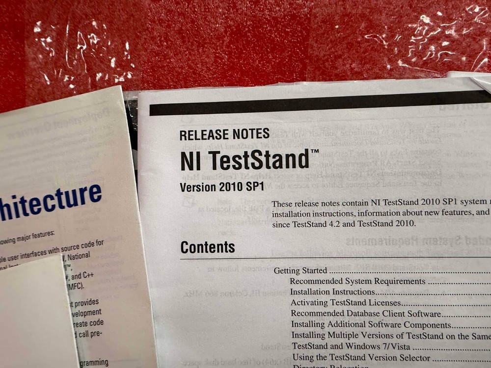 NATIONAL INSTRUMENTS 500759Y-00 NI TESTSTAND 2010 2011 API CD KIT