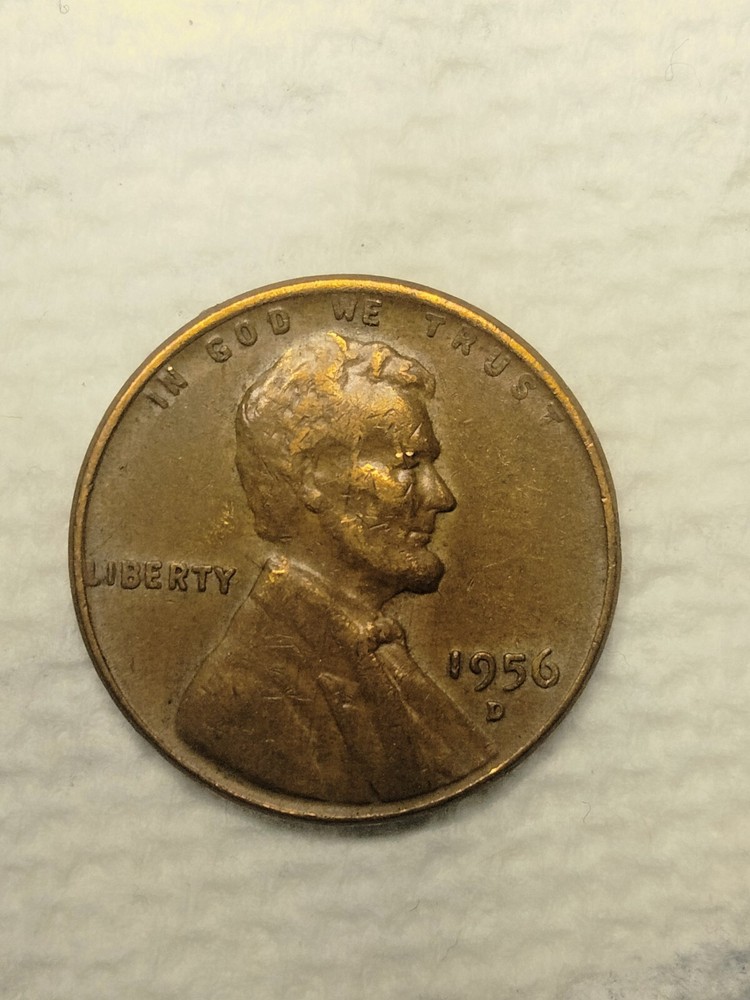 1956-D 1C RD Lincoln  USA Cent