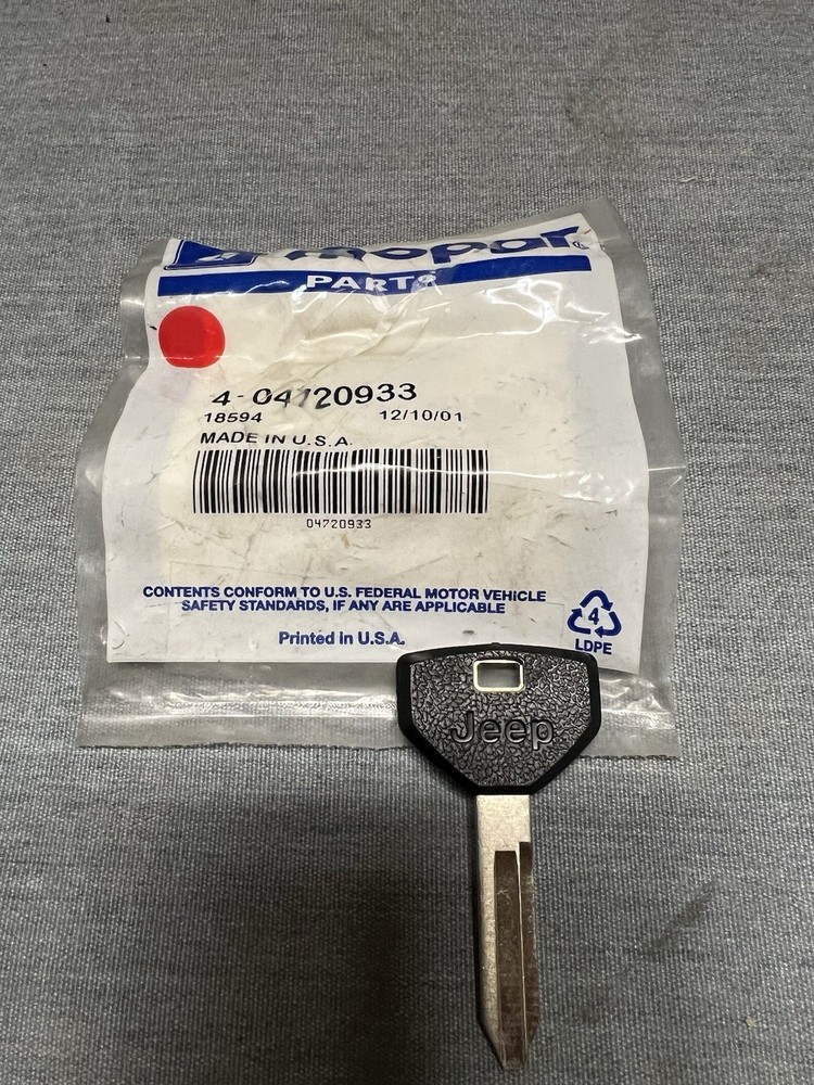 Genuine Mopar Key Blank 4720933