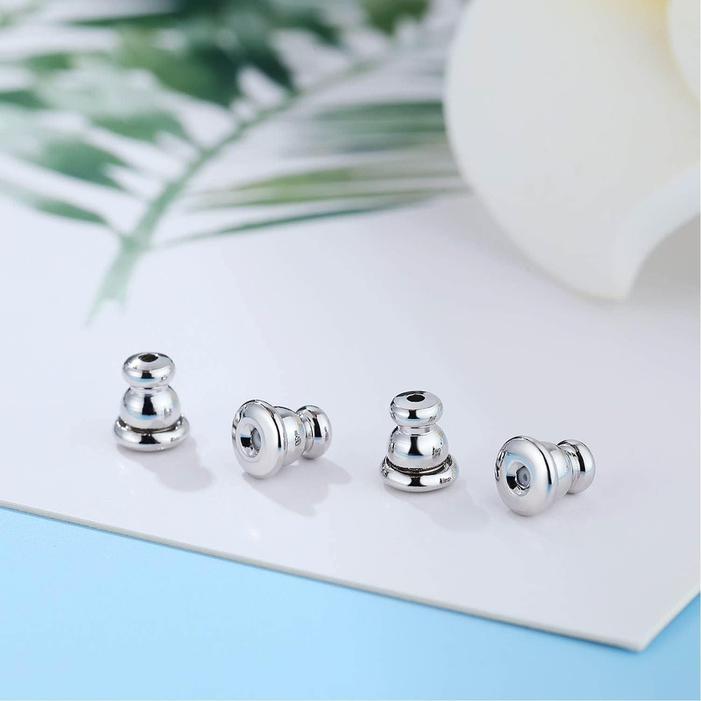 Earring Backs for Studs,18K Gold Bullet Earring Backs Replacements for Studs/...
