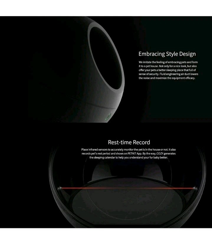 PETKIT P810 Cozy SMART PET HOUSE WHITE HEATED COOLED INDOOR CAT/DOG BED .