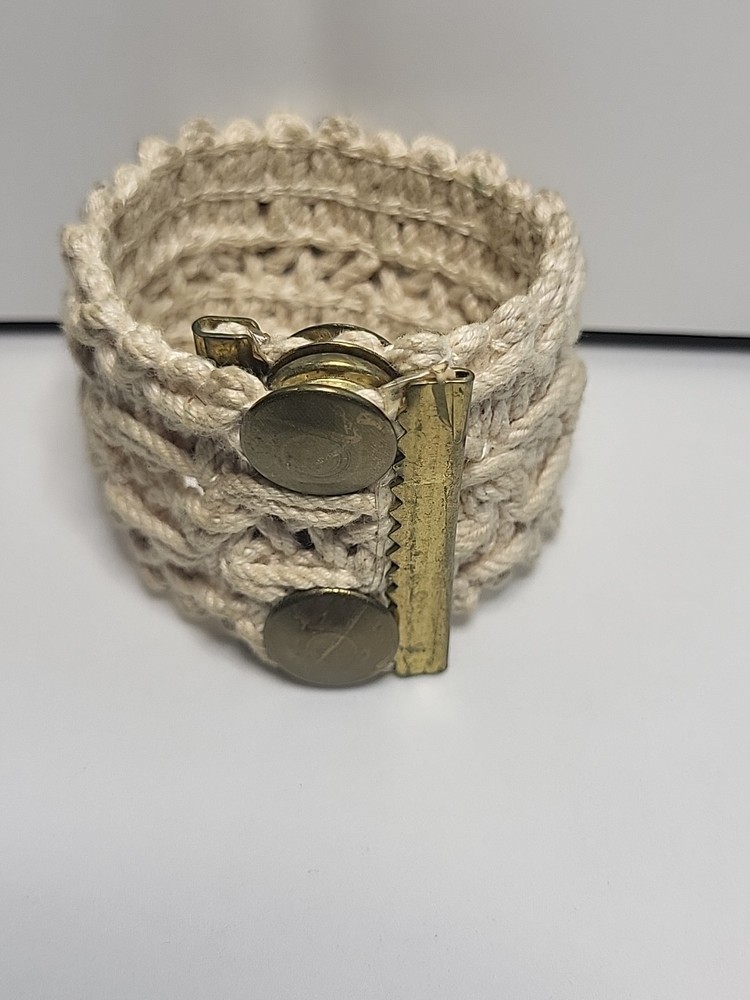Crochet Double Snap Bracelet 1960's