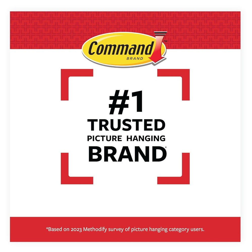 Command Medium Refill Strips, 36 Damage-Free Hanging, White