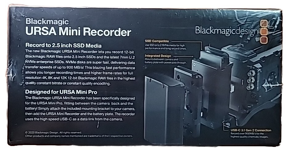 BLACKMAGIC DESIGN URSA MINI RECORDER