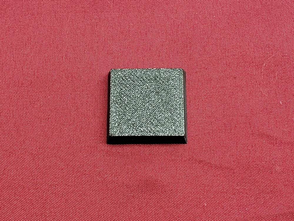 25mm Square Bases - Plain Beveled Bases - Wargaming Old School Bases