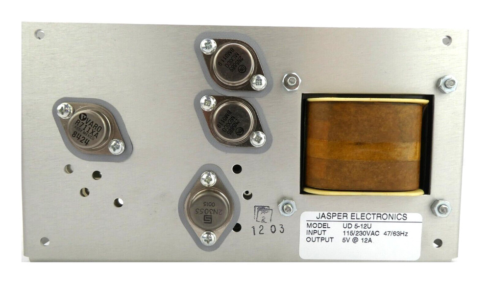 Jasper Electronics UD 5-12U Power Supply Working Surplus