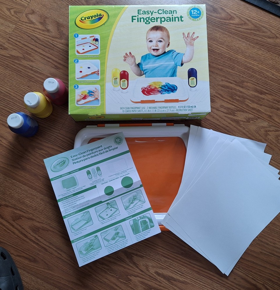 Crayola Easy Clean Fingerpaint Set