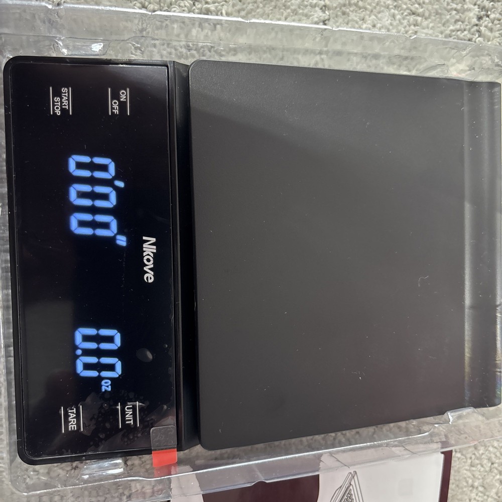 Digital Coffee Scale with Timer 3kg/0.1g High Precision Tare Function for Pour O