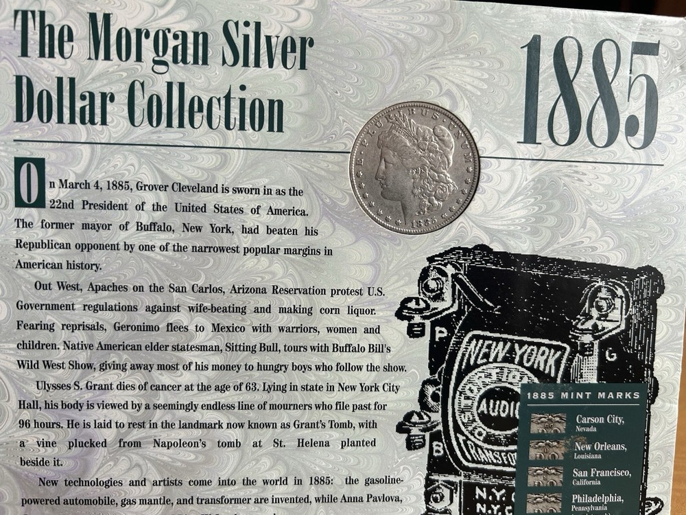 1885 morgan silver dollar