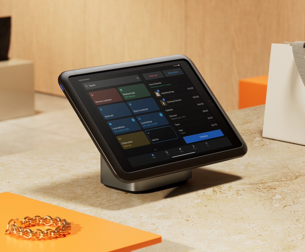 Shopify POS System For 10.2” Ipad ( Stand+ Dock+Tap&Chip Reader)
