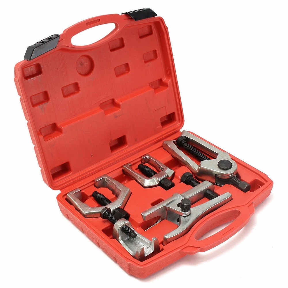 6Pcs Front End Service Tool Kit Pitman Arm Puller Ball Joint Tie Rod Remover Set