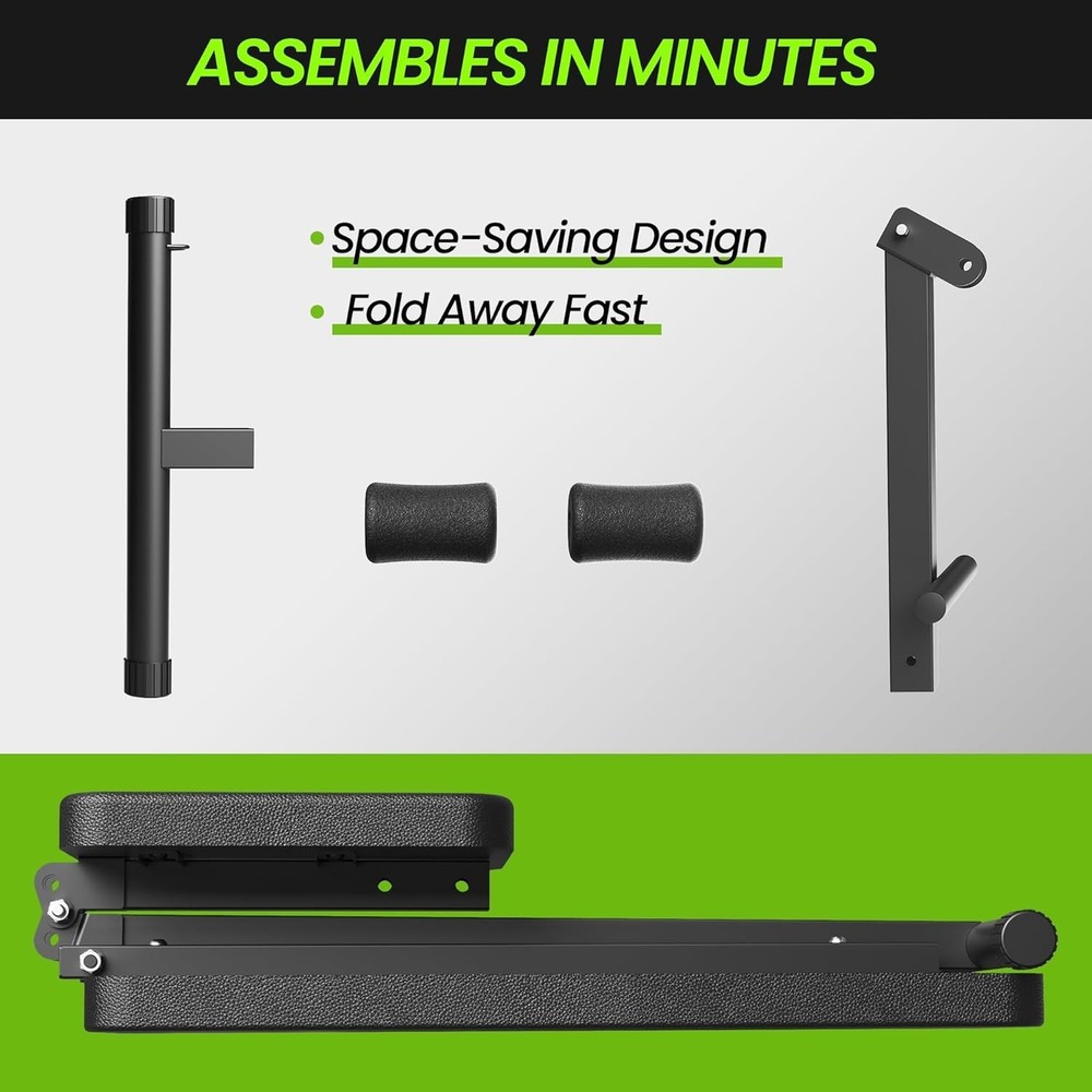 Adjustable Weight Bench 600LBS Incline Decline Flat Foldable Home Workout Full