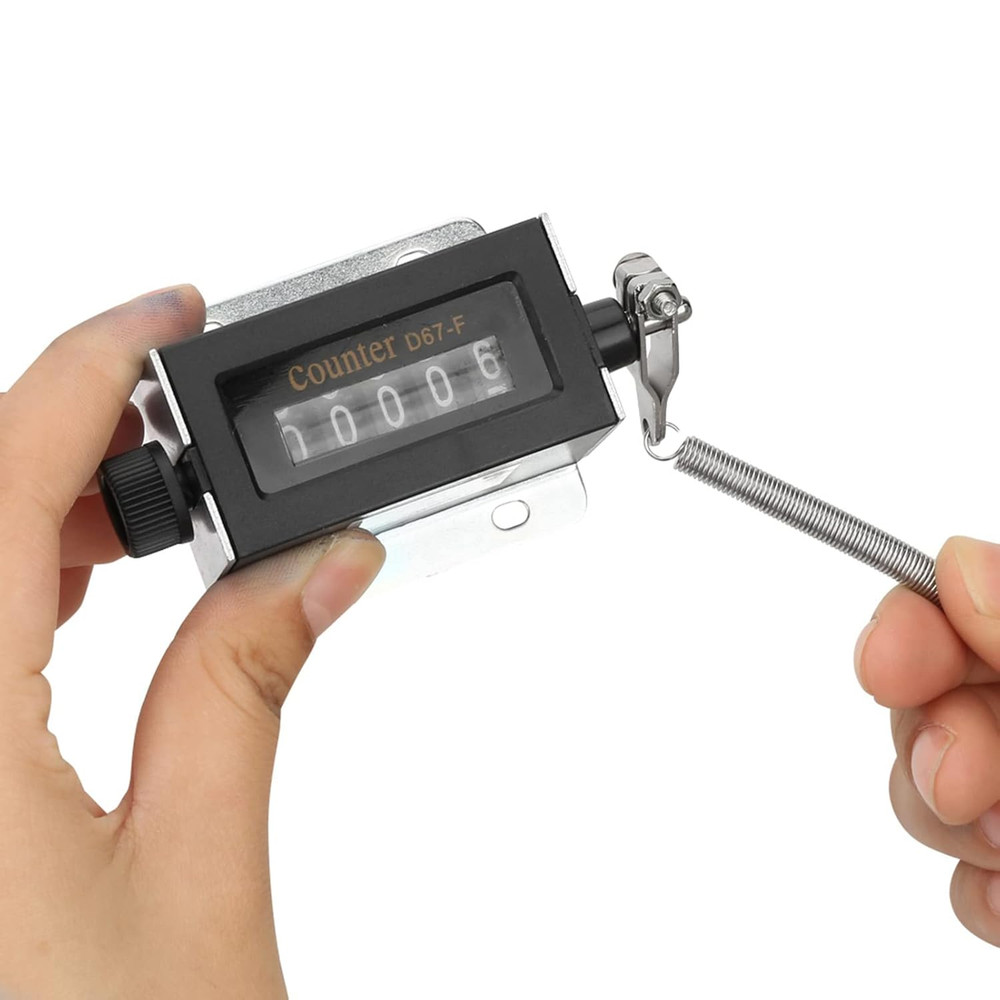 5 Digit Pull Counter D67-F 5 Digit Mechanical Resettable Manual Hand Pull Stroke