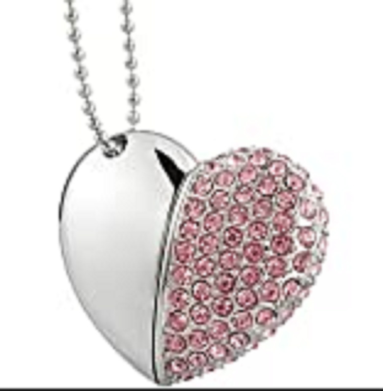 8GB Pink Heart USB Flash Drive