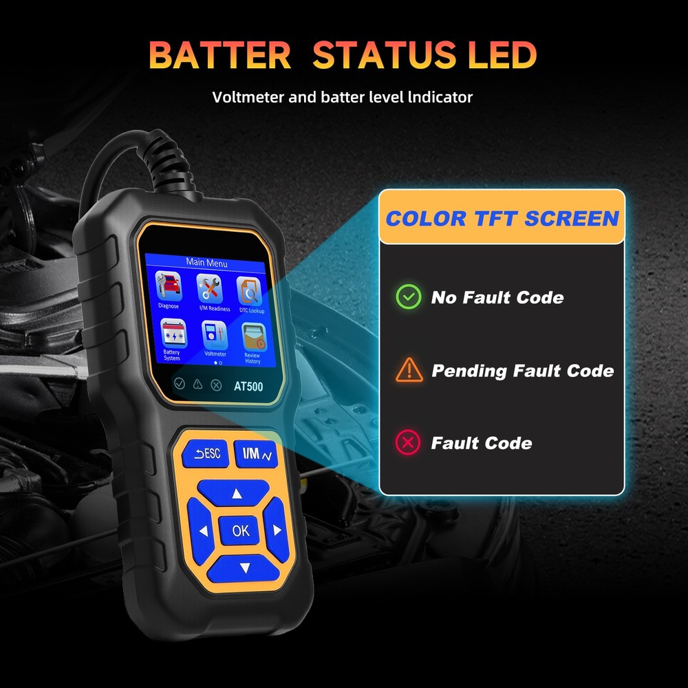 Car Diagnostic Scanner Code Reader Engine Tool Fault for OBD II Protocol 996-UP