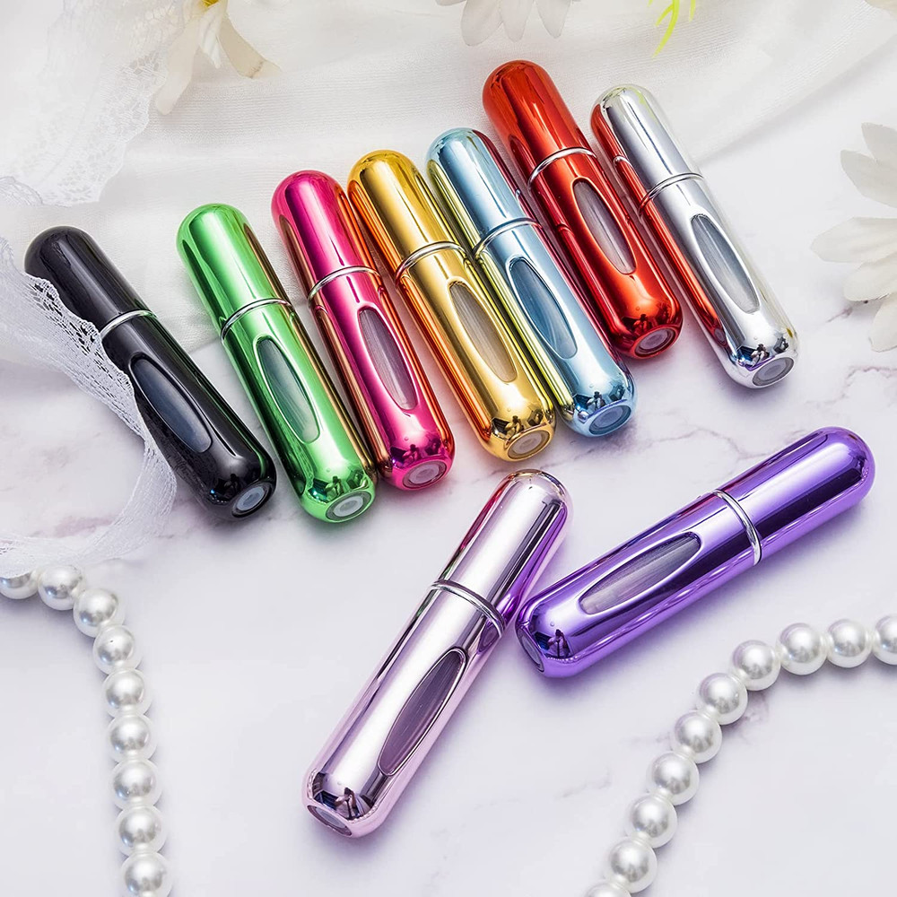 Portable Mini Refillable Perfume Atomizer Bottle, 5Ml, 4 Pack