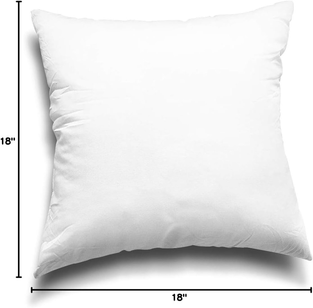 EDOW Throw Pillow Inserts, Set of 2 Lightweight down Alternative Polyester Pillo