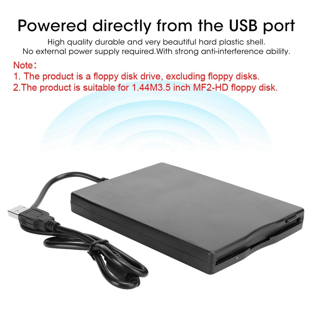 Floppy Disk Reader 3.5 Inches Removable Ultra Thin External Floppy Disk Drive...
