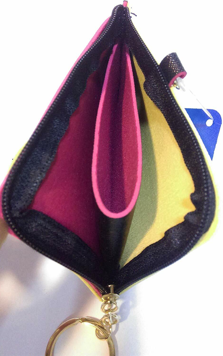 Disney Mickey Mouse Change Coin Purse Card Holder Case Wallet Pouch Bag Lanyard