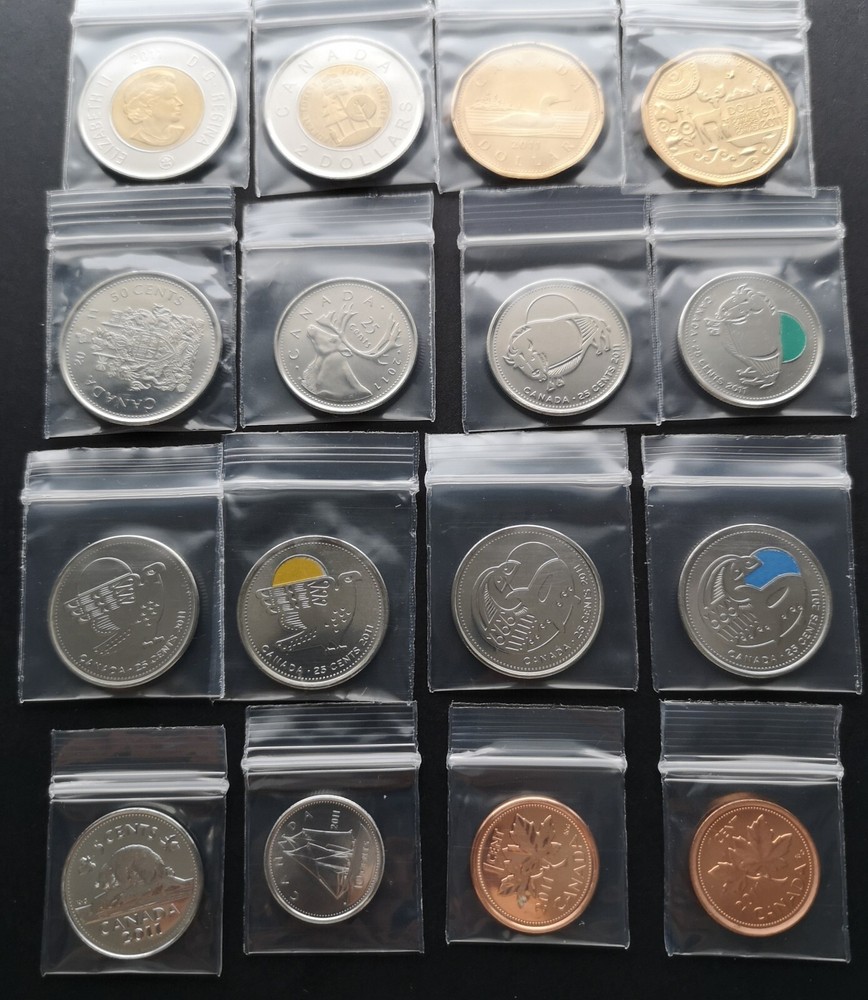 *** CANADA  2011  COMPLETE  UNCIRCULATED  COINS  SET ***