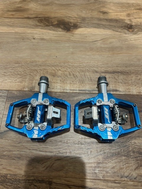 HTT1 ENDURO RACE Dual-Sided Clipless Platform Pedals w/Cleats and instruct