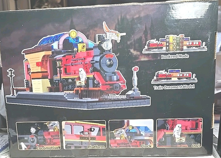 2 in 1 Harry Magic Train & Bookends Building Set 192206 1068pcs Sealed- Not Lego