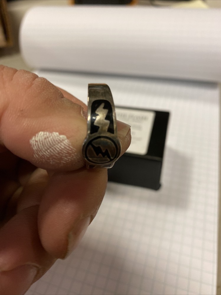 1999 2000 THE FLASH LOGO STERLING SILVER RING - DC COMICS - SIZE 13