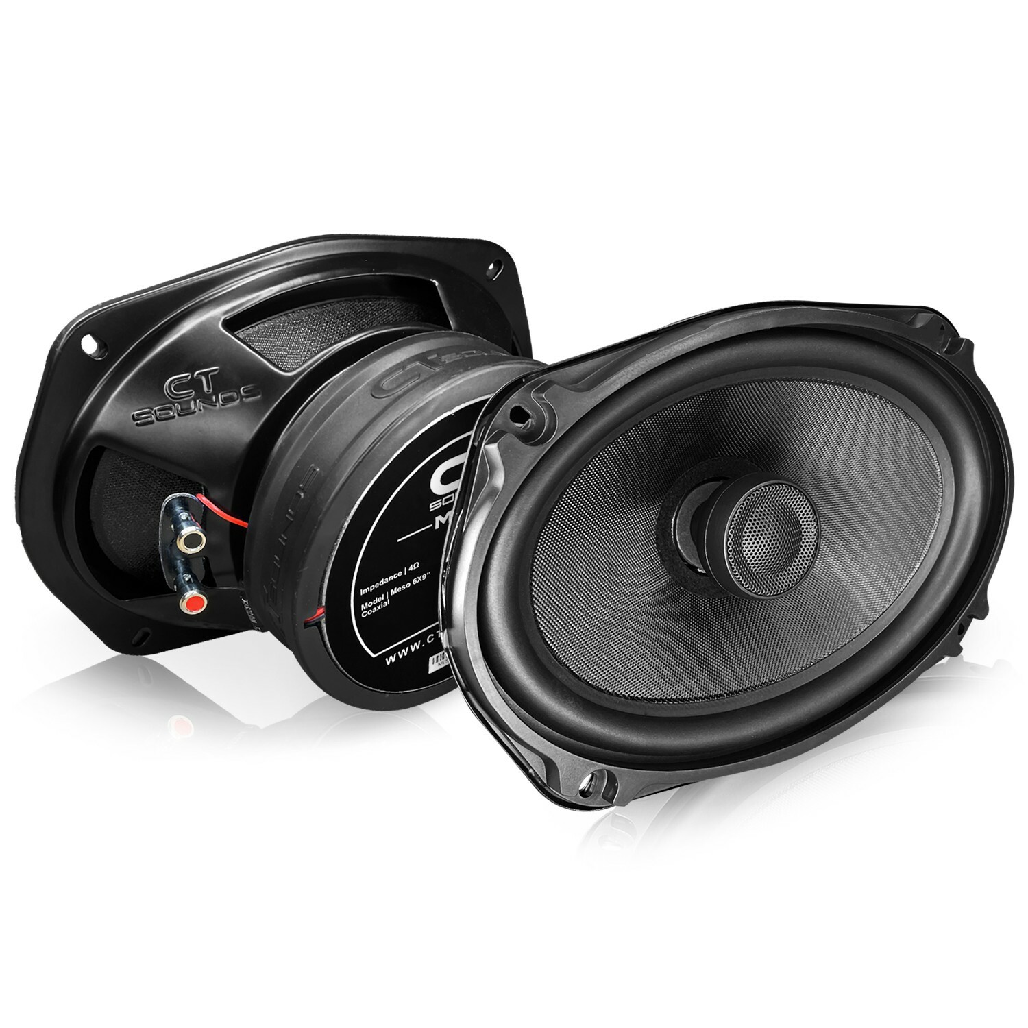 CT Sounds Meso 6x9” 400 Watt 2-Way Premium Coaxial Car Speakers, Pair