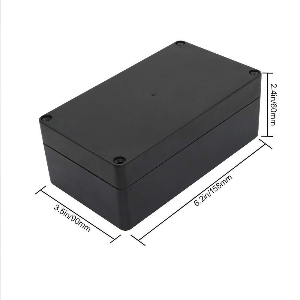 LeMotech Project Box ABS Plastic Junction IP65 6.2"x 3.5"x 2.4", 1 pack
