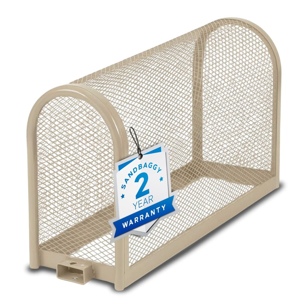 Backflow Security Cage – Backflow Preventer Enclosure (Tan, Large) - Sandbaggy