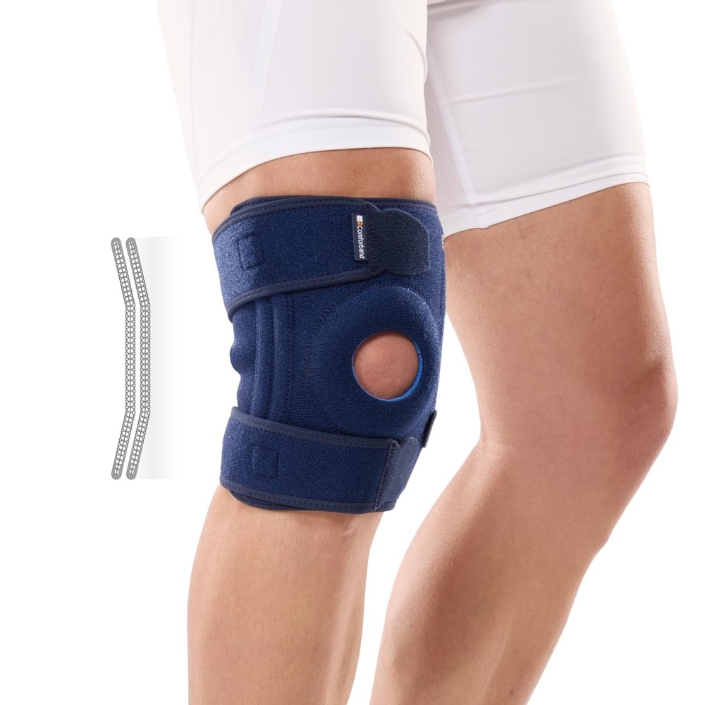 Adjustable Knee Brace Support, with Side Stabilizer – Patellar Tendon Supp
